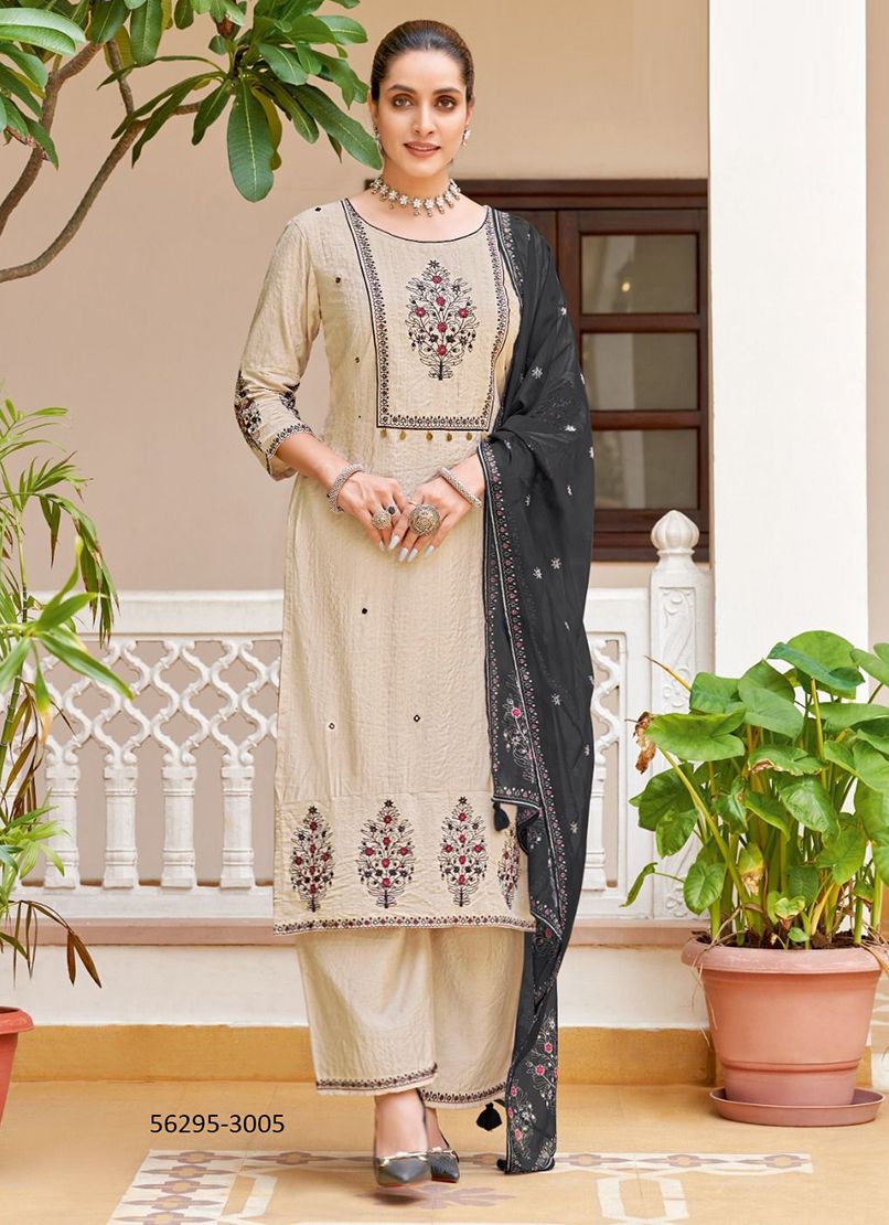 SWARAJ - CATALOG # 56295 (SET OF 6 READYMADE SUITS) SWARAJ - CATALOG # 56295 (SET OF 6 READYMADE SUITS)