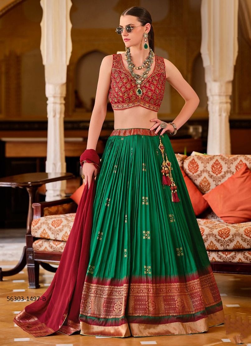 RAGHAVI - CATALOG # 56303 (SET OF 6 READYMADE LEHENGAS) RAGHAVI - CATALOG # 56303 (SET OF 6 READYMADE LEHENGAS)