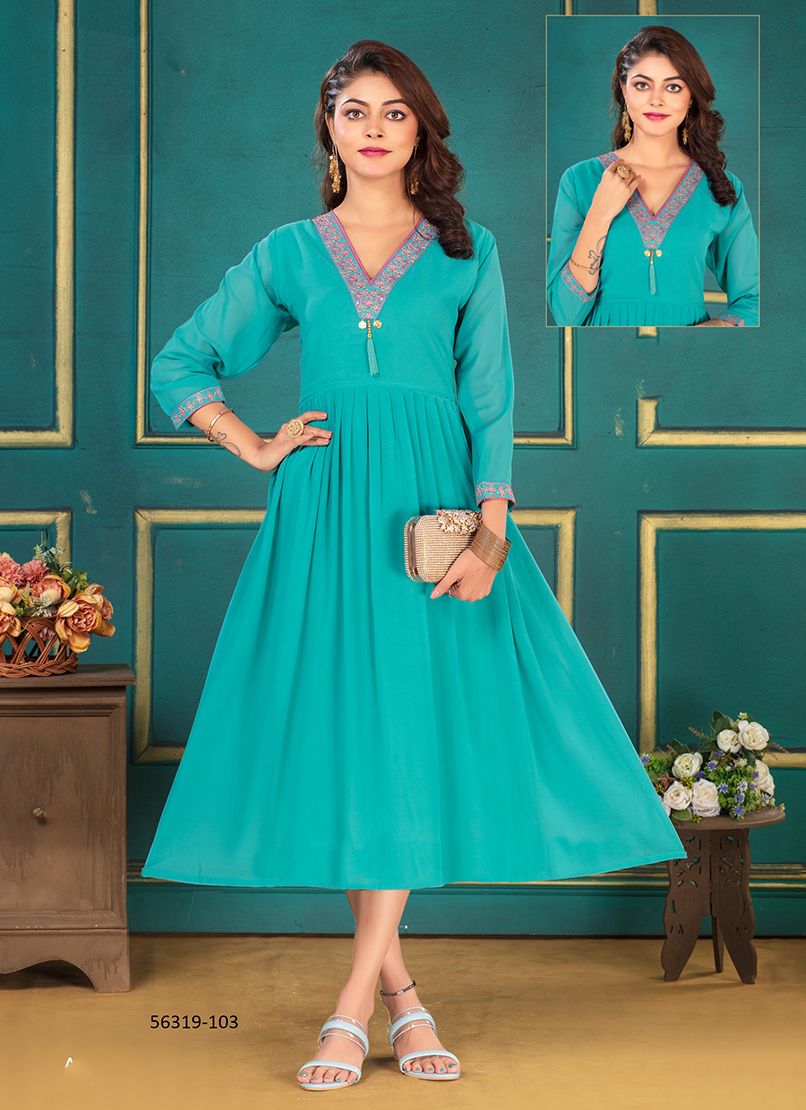ASMITA - CATALOG # 56319 (SET OF 6 READYMADE KURTIS)