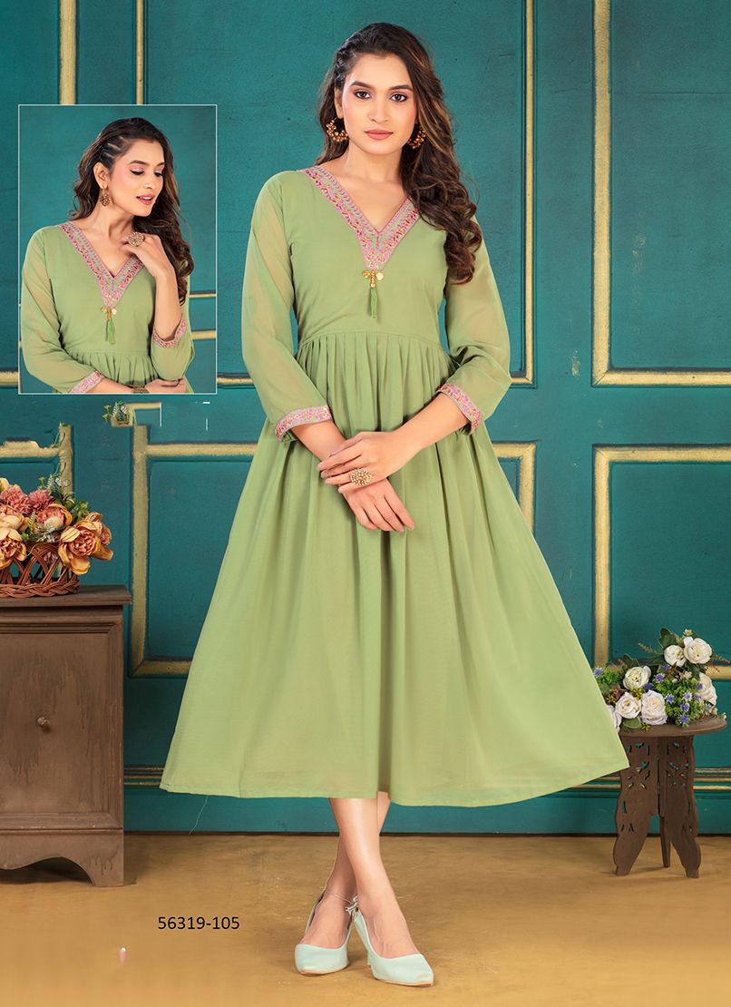ASMITA - CATALOG # 56319 (SET OF 6 READYMADE KURTIS)