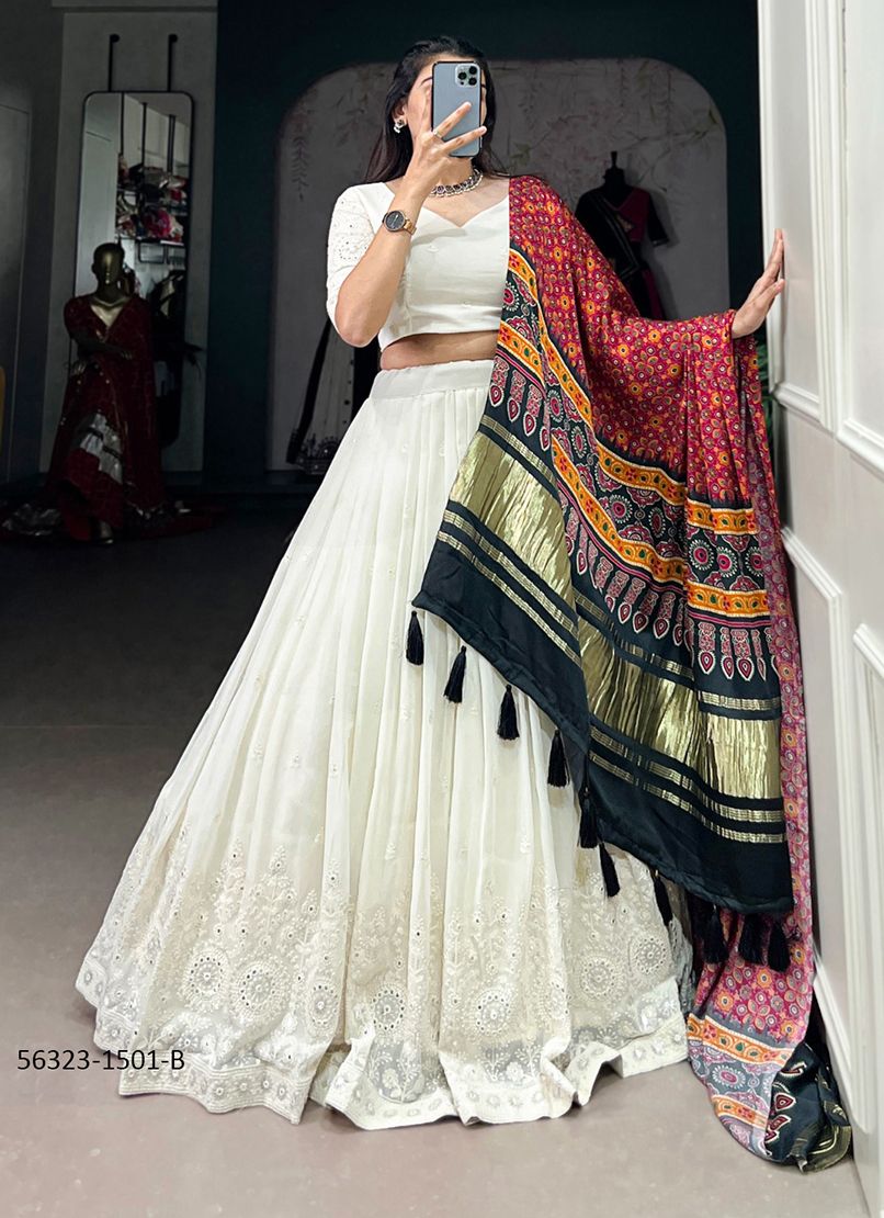 SERIES 1501 - CATALOG # 56323 (SET OF 10 LEHENGAS (SEMI-STITCHED)) SERIES 1501 - CATALOG # 56323 (SET OF 10 LEHENGAS (SEMI-STITCHED))
