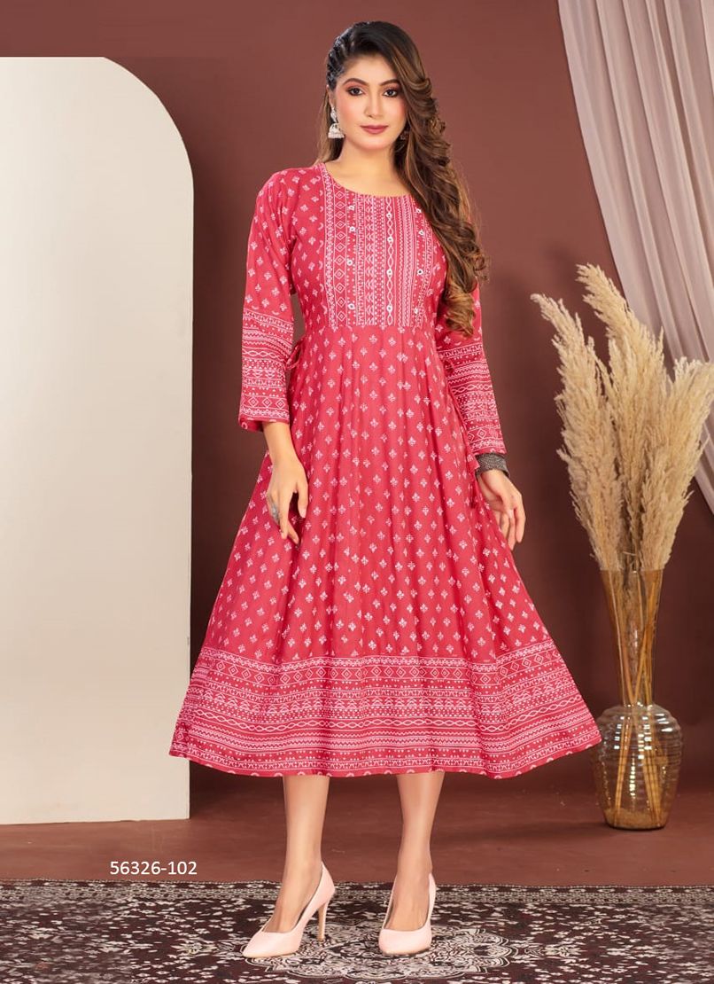 DHRUVIKA - CATALOG # 56326 (SET OF 6 READYMADE KURTIS)