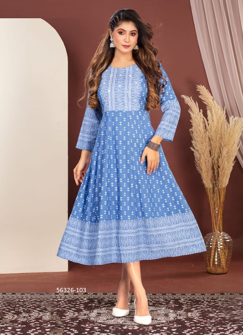 DHRUVIKA - CATALOG # 56326 (SET OF 6 READYMADE KURTIS)