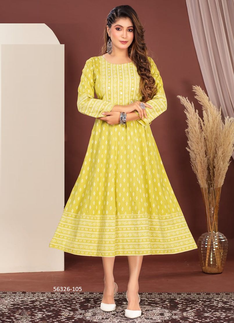 DHRUVIKA - CATALOG # 56326 (SET OF 6 READYMADE KURTIS)