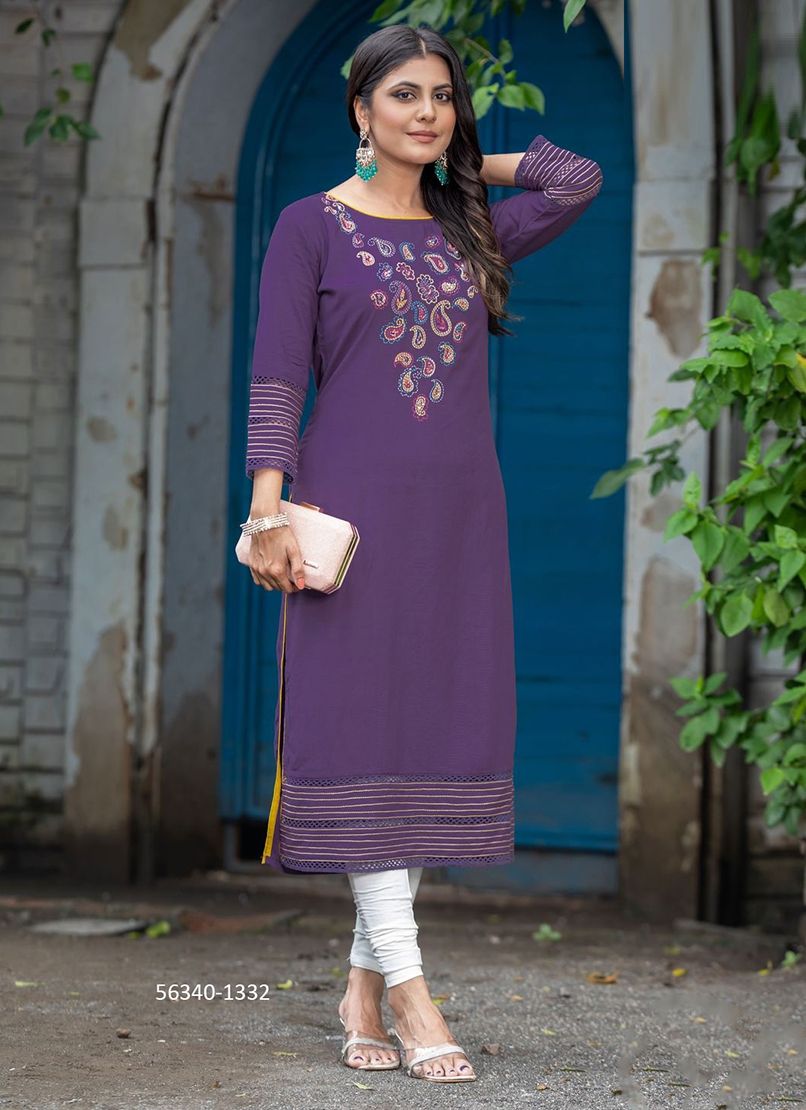 PALAK 39 - CATALOG # 56340 (SET OF 8 READYMADE KURTIS)