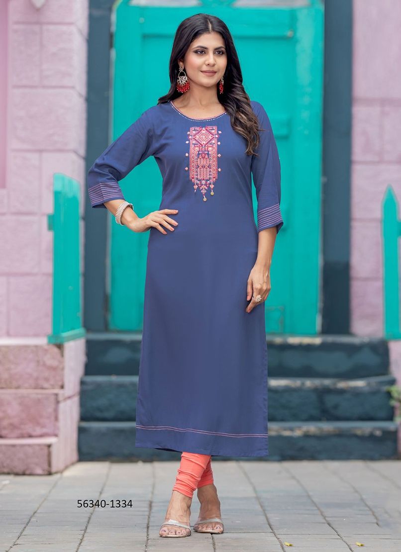 PALAK 39 - CATALOG # 56340 (SET OF 8 READYMADE KURTIS)