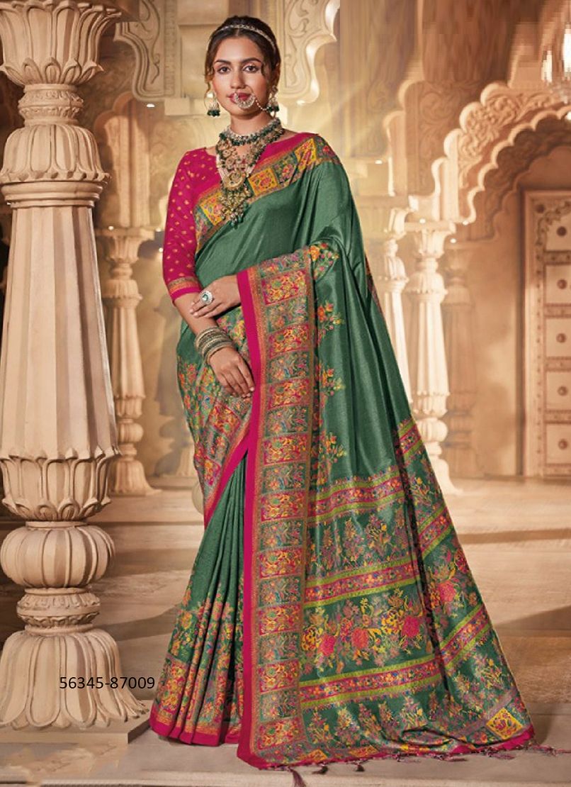 IVORY SILK - CATALOG # 56345 (SET OF 6 SAREES) IVORY SILK - CATALOG # 56345 (SET OF 6 SAREES)