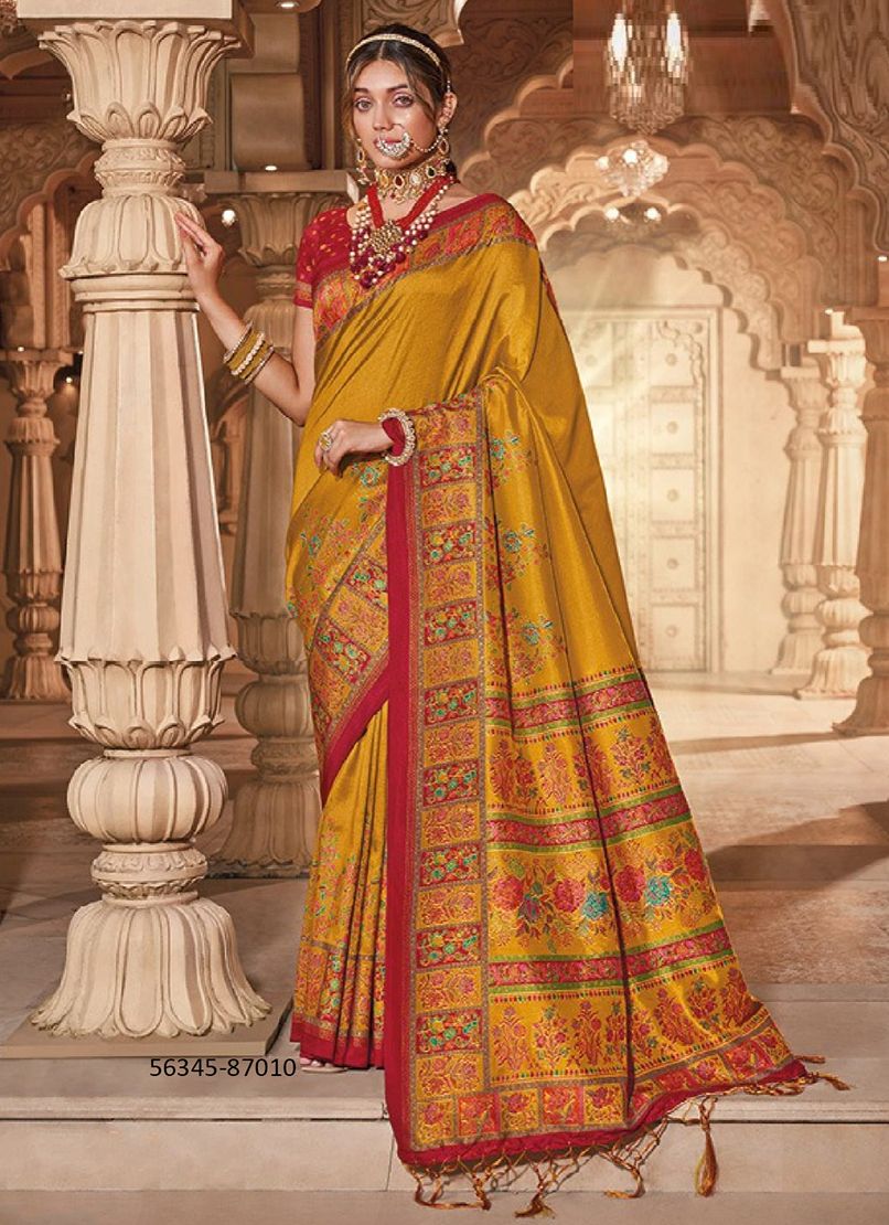 IVORY SILK - CATALOG # 56345 (SET OF 6 SAREES) IVORY SILK - CATALOG # 56345 (SET OF 6 SAREES)