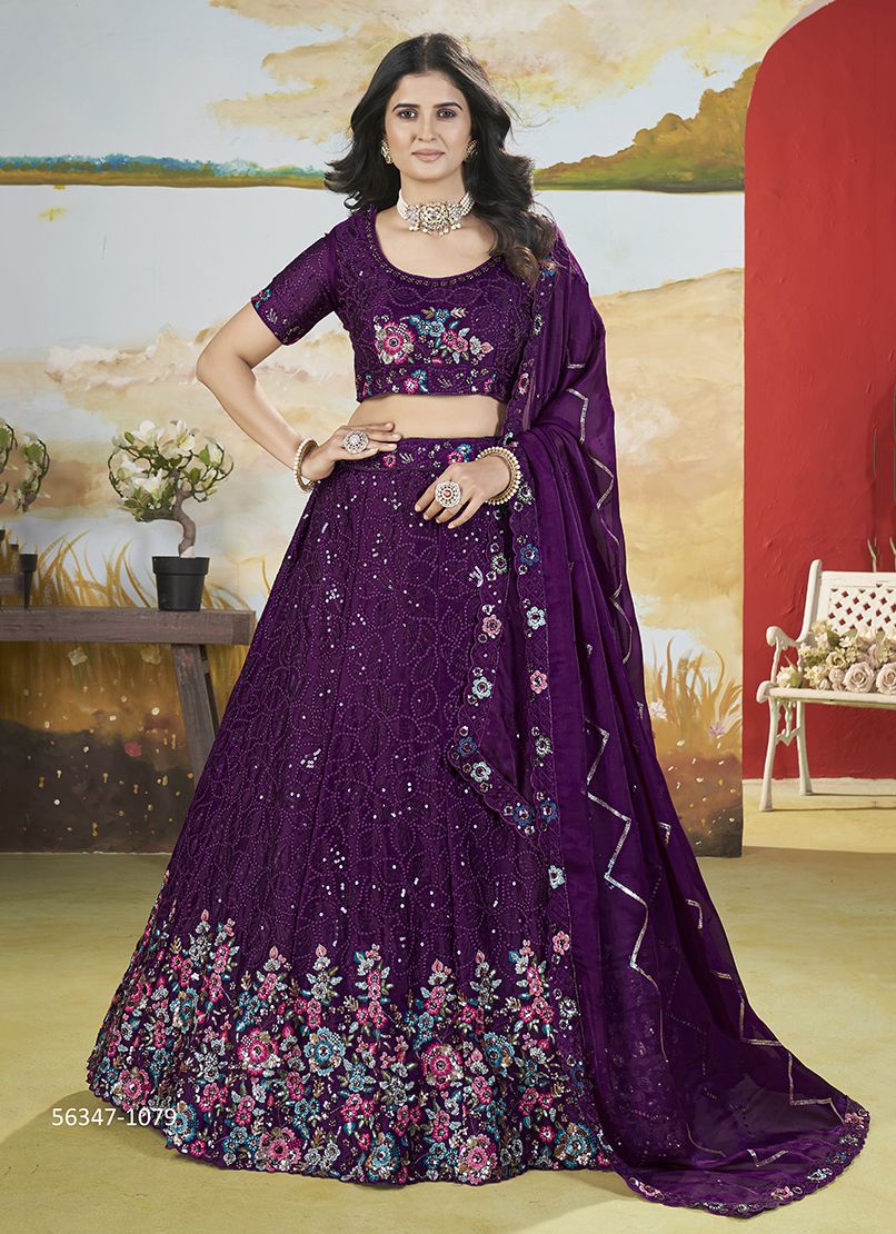 AANGAN 2 - CATALOG # 56347 (SET OF 6 LEHENGAS (SEMI-STITCHED)) AANGAN 2 - CATALOG # 56347 (SET OF 6 LEHENGAS (SEMI-STITCHED))