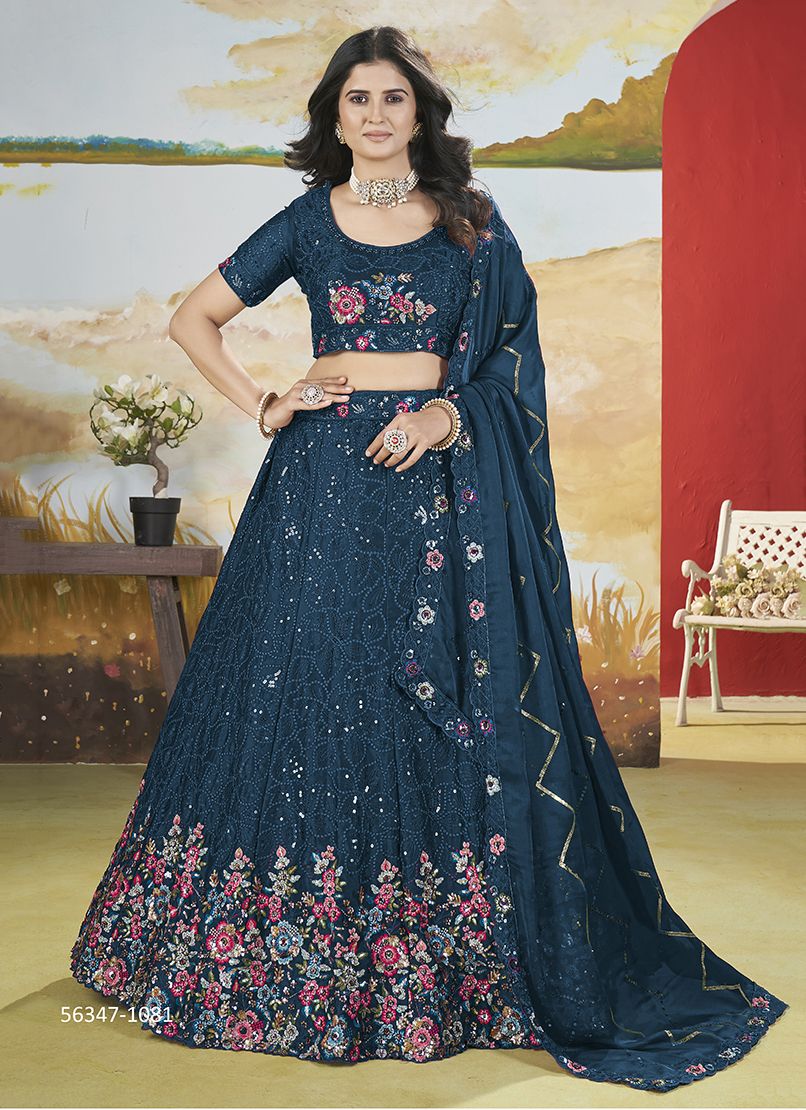 AANGAN 2 - CATALOG # 56347 (SET OF 6 LEHENGAS (SEMI-STITCHED)) AANGAN 2 - CATALOG # 56347 (SET OF 6 LEHENGAS (SEMI-STITCHED))