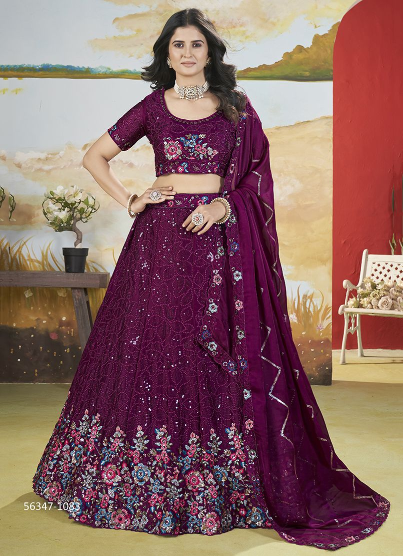 AANGAN 2 - CATALOG # 56347 (SET OF 6 LEHENGAS (SEMI-STITCHED)) AANGAN 2 - CATALOG # 56347 (SET OF 6 LEHENGAS (SEMI-STITCHED))