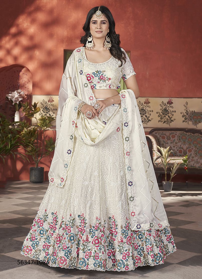 AANGAN 2 - CATALOG # 56347 (SET OF 6 LEHENGAS (SEMI-STITCHED)) AANGAN 2 - CATALOG # 56347 (SET OF 6 LEHENGAS (SEMI-STITCHED))