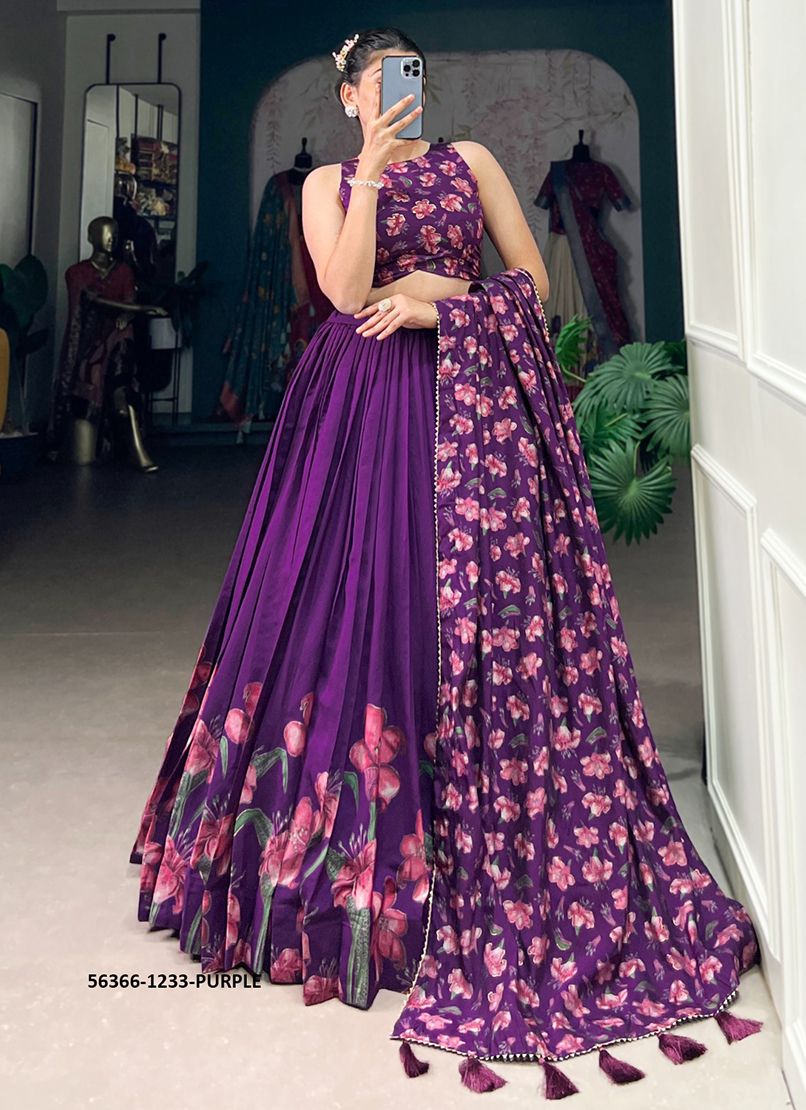 PRISHA - CATALOG # 56366 (SET OF 2 LEHENGAS (SEMI-STITCHED)) PRISHA - CATALOG # 56366 (SET OF 2 LEHENGAS (SEMI-STITCHED))