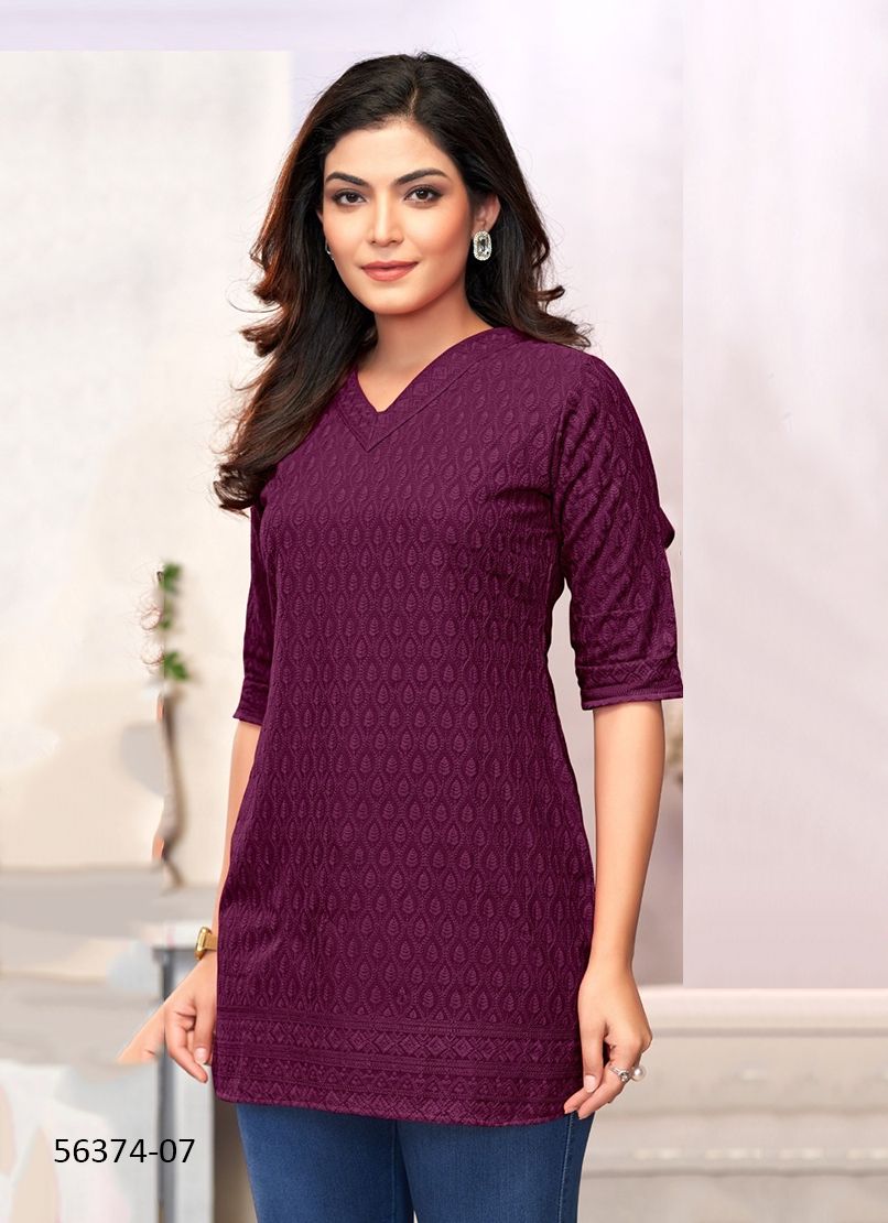KRISHA - CATALOG # 56374 (SET OF 5 SIZE-SETS [READYMADE KURTIS])