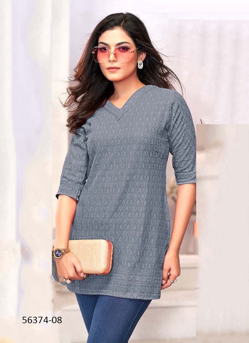KRISHA - CATALOG # 56374 (SET OF 5 SIZE-SETS [READYMADE KURTIS])