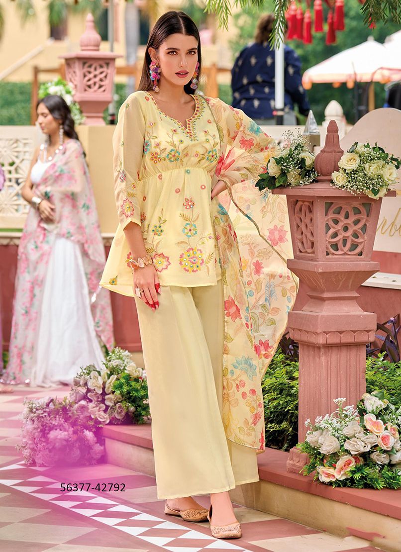 SINJHAR - CATALOG # 56377 (SET OF 4 READYMADE SUITS)