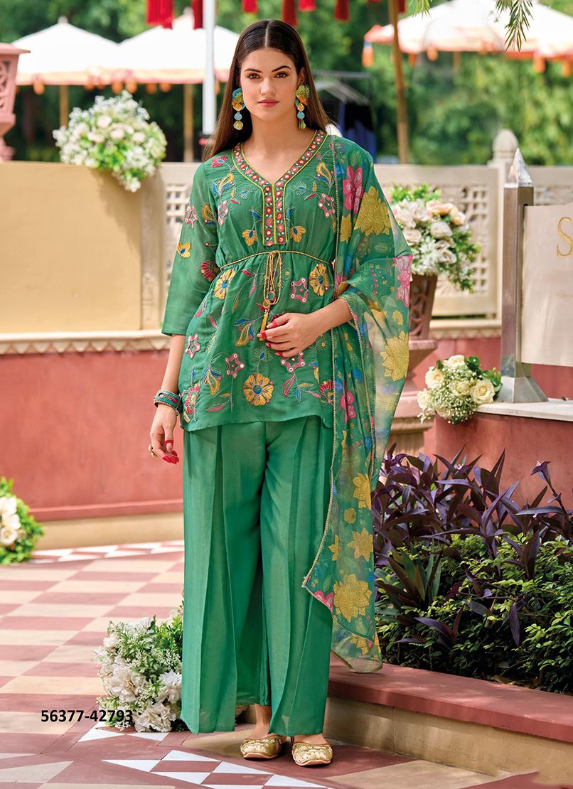 SINJHAR - CATALOG # 56377 (SET OF 4 READYMADE SUITS)
