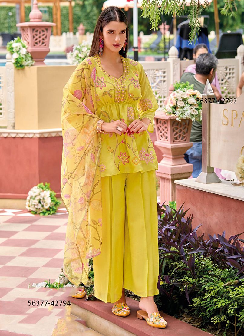 SINJHAR - CATALOG # 56377 (SET OF 4 READYMADE SUITS)