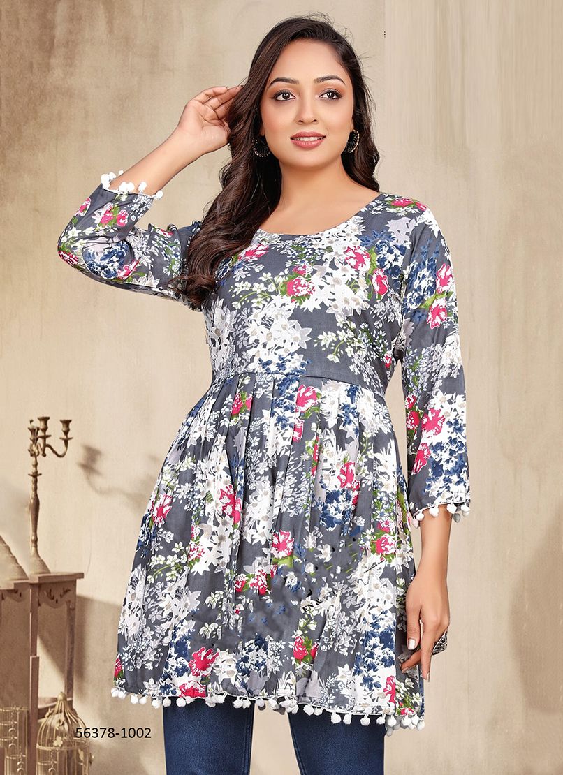 PUM PUM - CATALOG # 56378 (SET OF 4 READYMADE KURTIS)