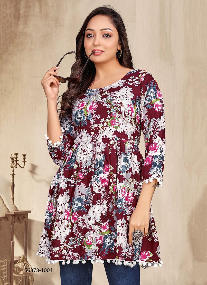PUM PUM - CATALOG # 56378 (SET OF 4 READYMADE KURTIS)