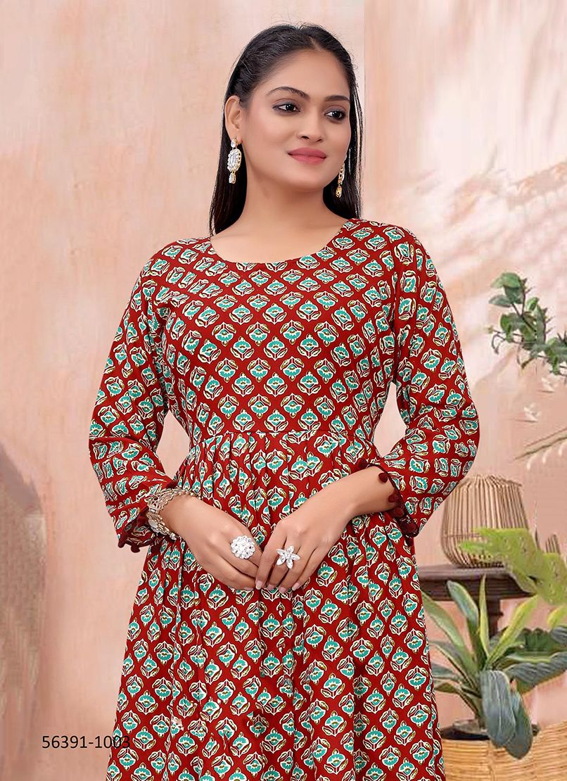 PUM PUM 2 - CATALOG # 56391 (SET OF 4 READYMADE KURTIS)