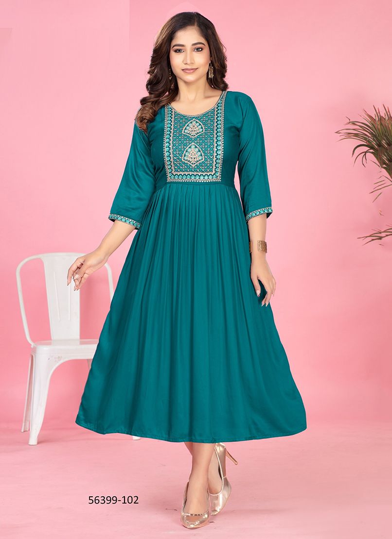 EKIYA - CATALOG # 56399 (SET OF 6 READYMADE KURTIS)