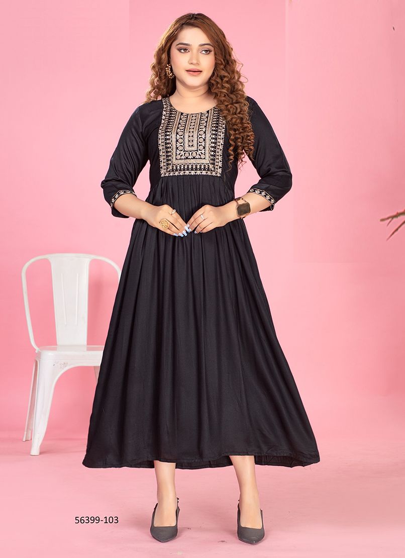 EKIYA - CATALOG # 56399 (SET OF 6 READYMADE KURTIS)