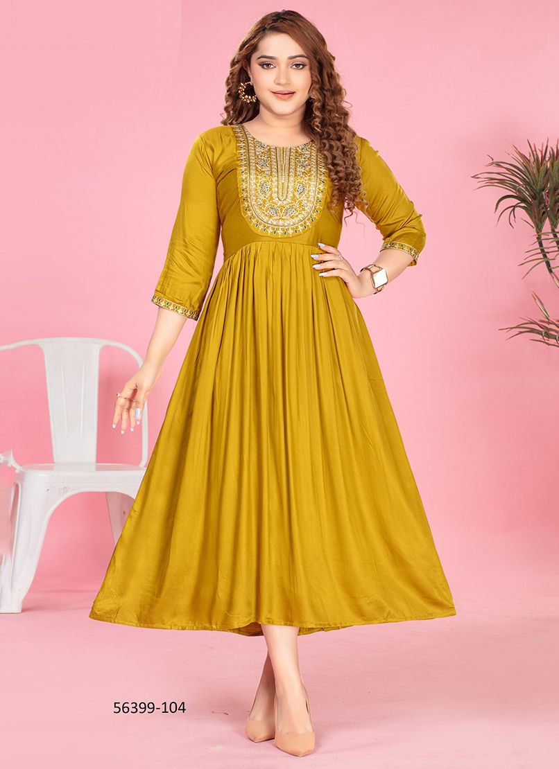 EKIYA - CATALOG # 56399 (SET OF 6 READYMADE KURTIS)