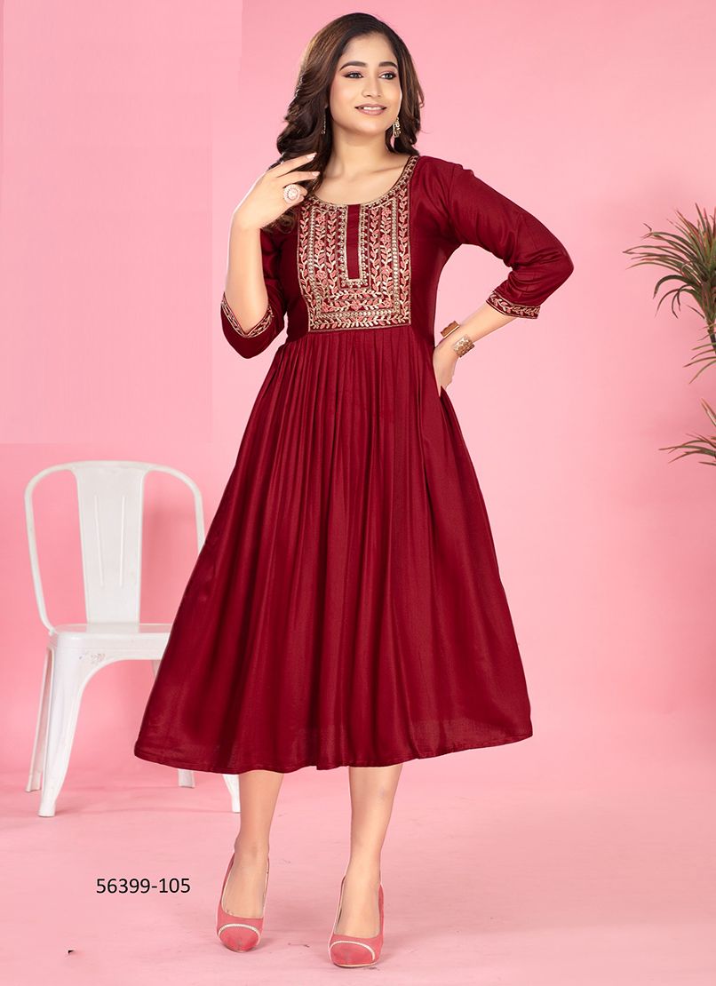 EKIYA - CATALOG # 56399 (SET OF 6 READYMADE KURTIS)