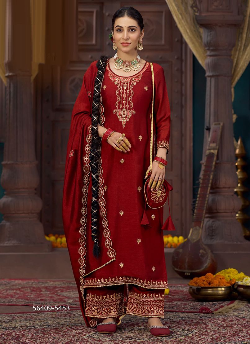 AKSHARA - CATALOG # 56409 (SET OF 6 READYMADE SUITS)