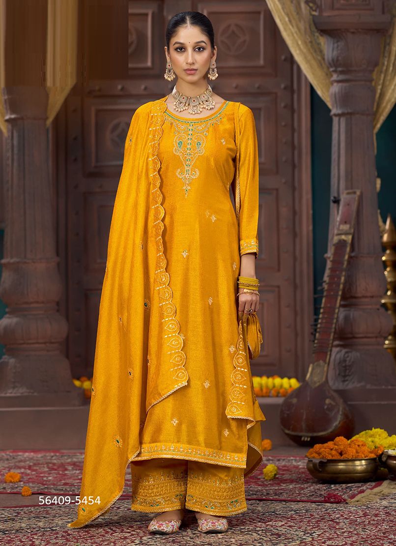 AKSHARA - CATALOG # 56409 (SET OF 6 READYMADE SUITS)