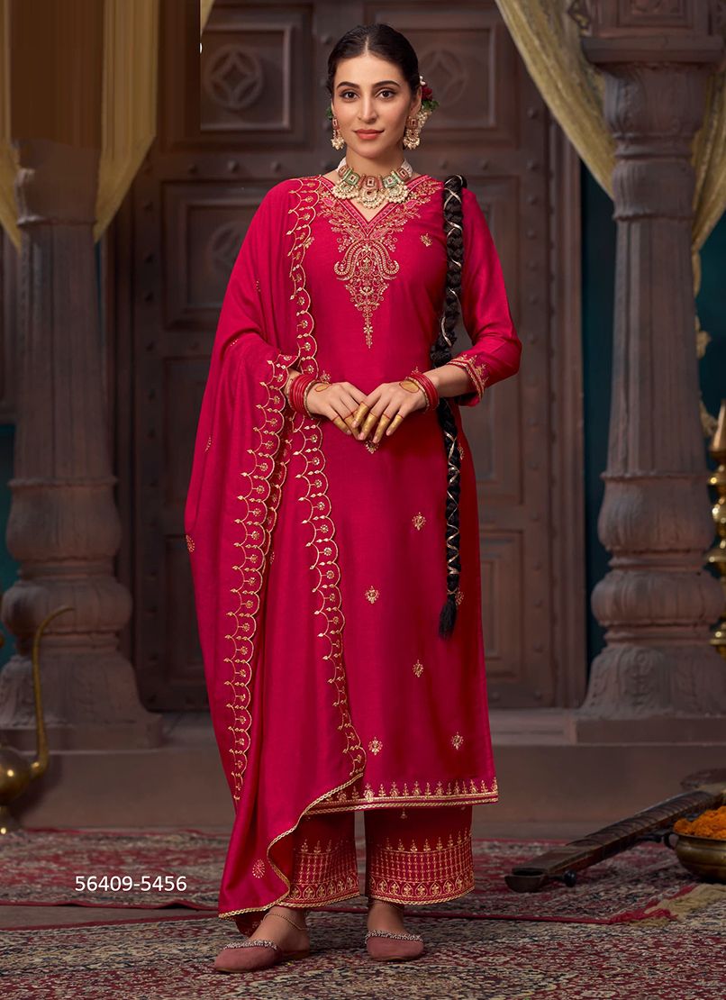 AKSHARA - CATALOG # 56409 (SET OF 6 READYMADE SUITS)