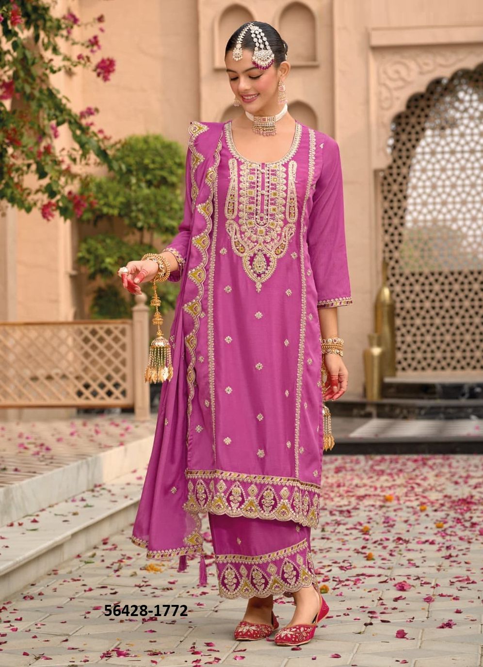 SAHAJ - CATALOG # 56428 (SET OF 3 READYMADE SUITS) SAHAJ - CATALOG # 56428 (SET OF 3 READYMADE SUITS)