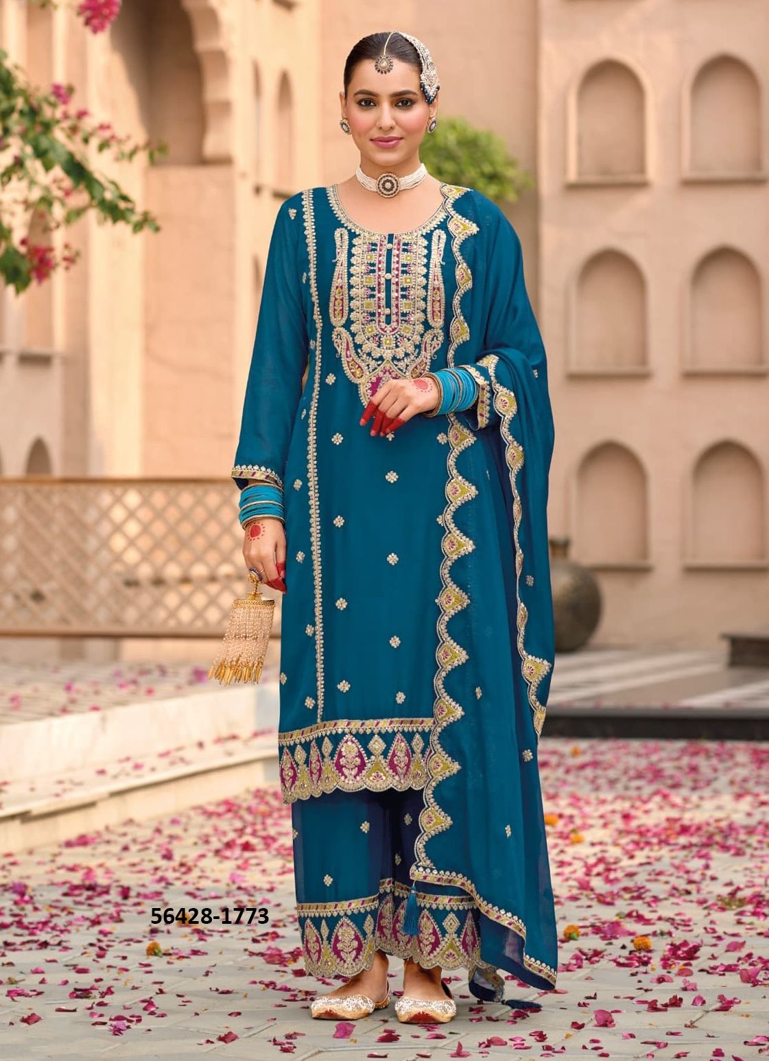SAHAJ - CATALOG # 56428 (SET OF 3 READYMADE SUITS) SAHAJ - CATALOG # 56428 (SET OF 3 READYMADE SUITS)