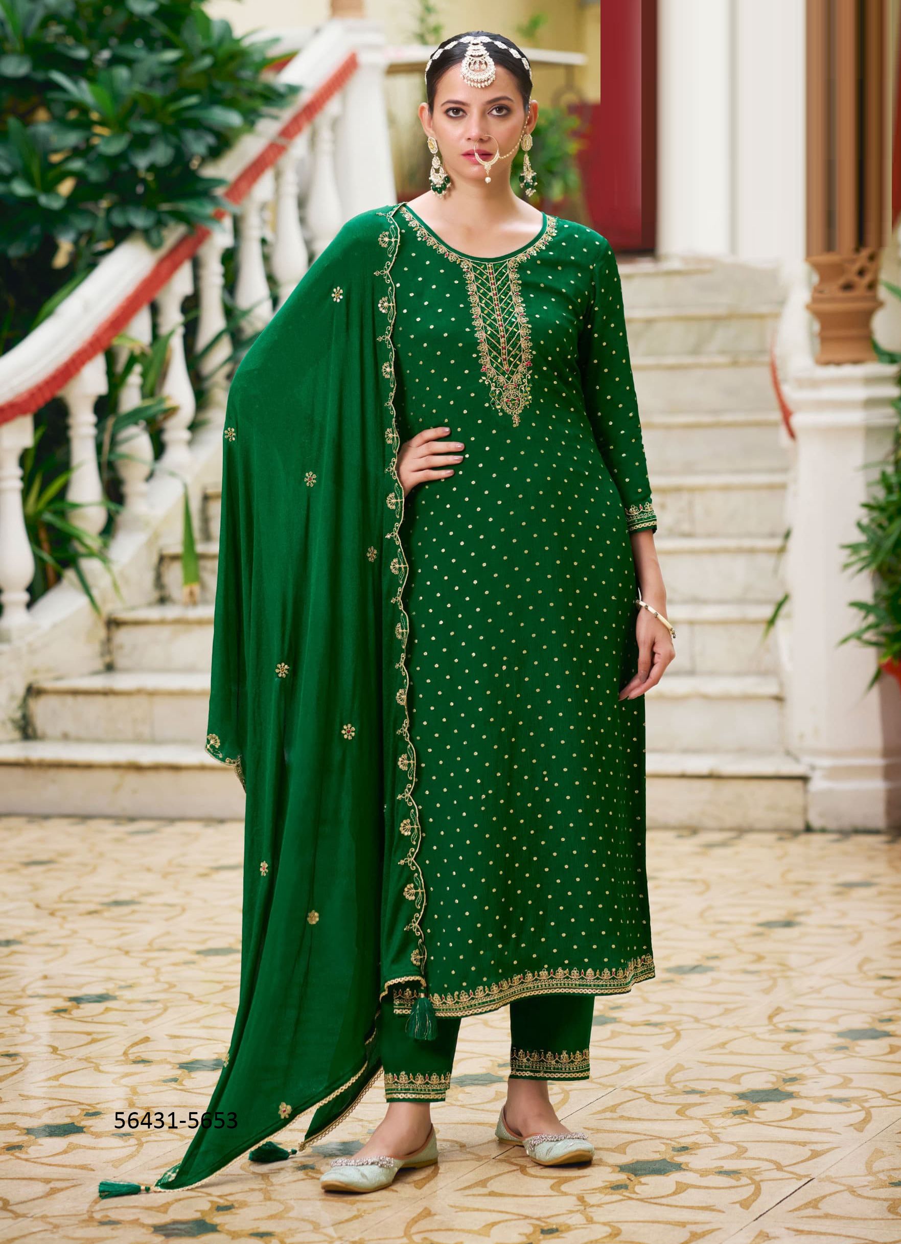 SALONI - CATALOG # 56431 (SET OF 4 READYMADE SUITS)