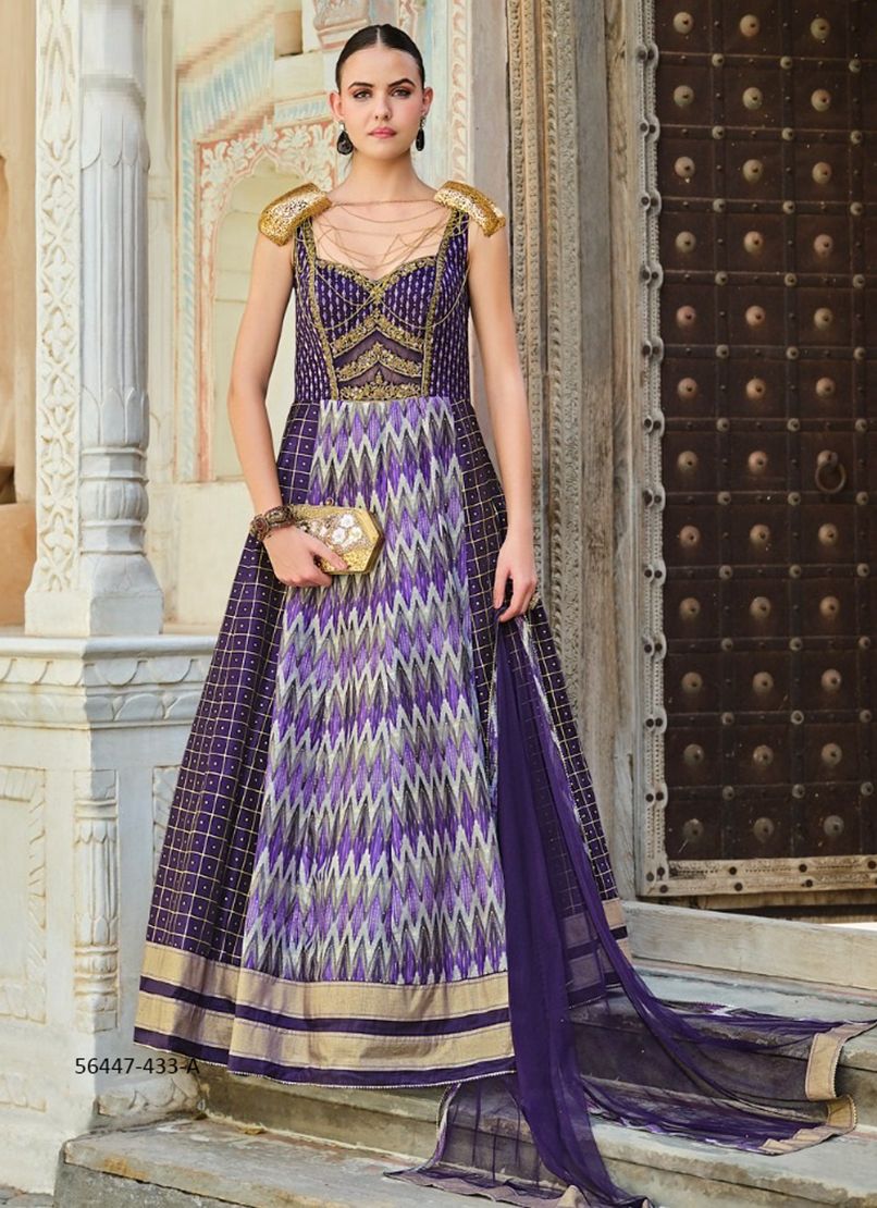 AADYASHA - CATALOG # 56447 (SET OF 10 READYMADE GOWNS) AADYASHA - CATALOG # 56447 (SET OF 10 READYMADE GOWNS)