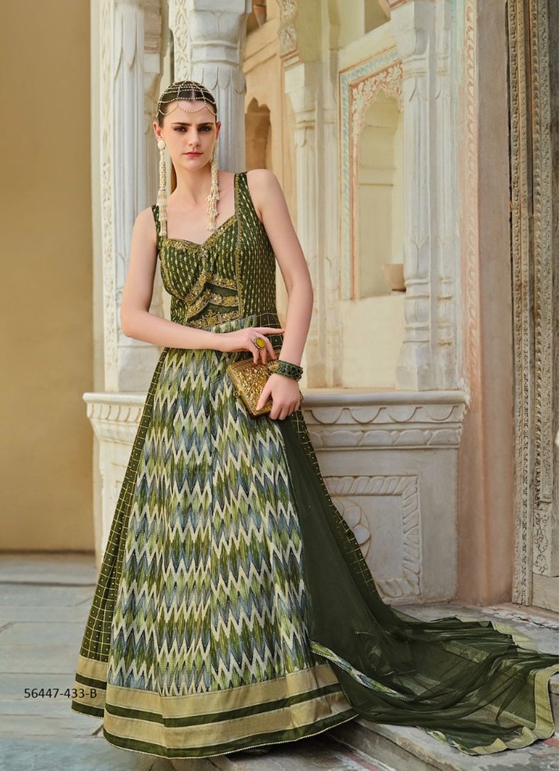 AADYASHA - CATALOG # 56447 (SET OF 10 READYMADE GOWNS) AADYASHA - CATALOG # 56447 (SET OF 10 READYMADE GOWNS)