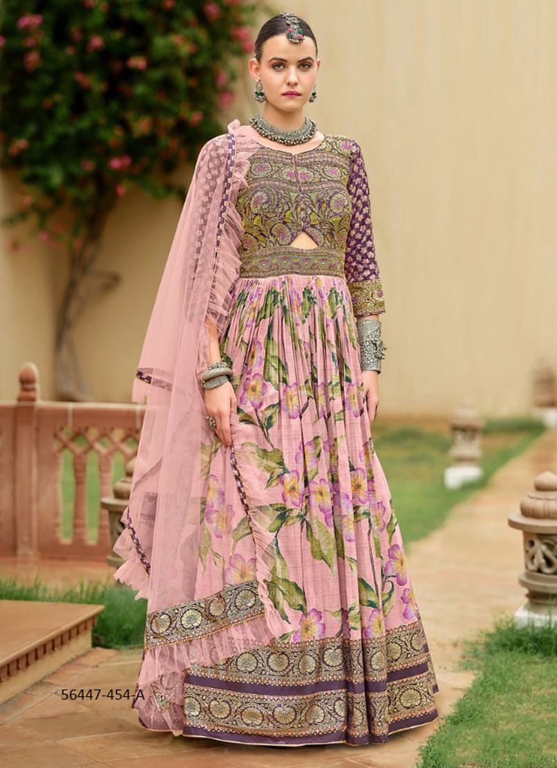 AADYASHA - CATALOG # 56447 (SET OF 10 READYMADE GOWNS) AADYASHA - CATALOG # 56447 (SET OF 10 READYMADE GOWNS)