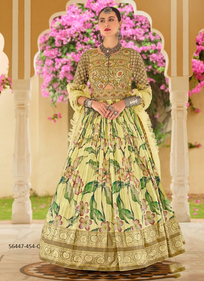 AADYASHA - CATALOG # 56447 (SET OF 10 READYMADE GOWNS) AADYASHA - CATALOG # 56447 (SET OF 10 READYMADE GOWNS)