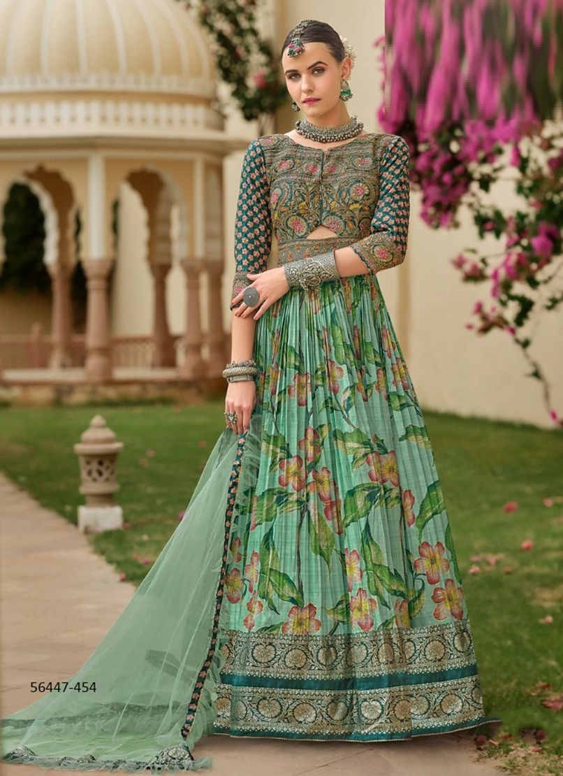 AADYASHA - CATALOG # 56447 (SET OF 10 READYMADE GOWNS) AADYASHA - CATALOG # 56447 (SET OF 10 READYMADE GOWNS)