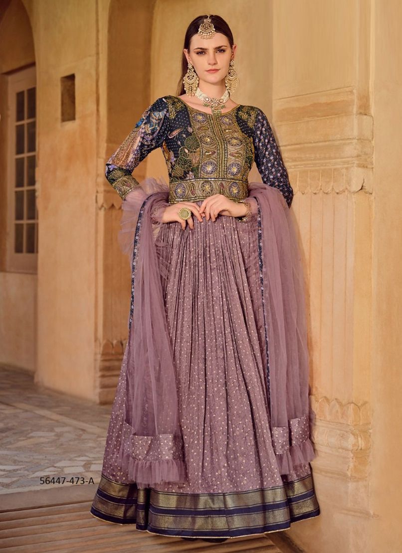 AADYASHA - CATALOG # 56447 (SET OF 10 READYMADE GOWNS) AADYASHA - CATALOG # 56447 (SET OF 10 READYMADE GOWNS)