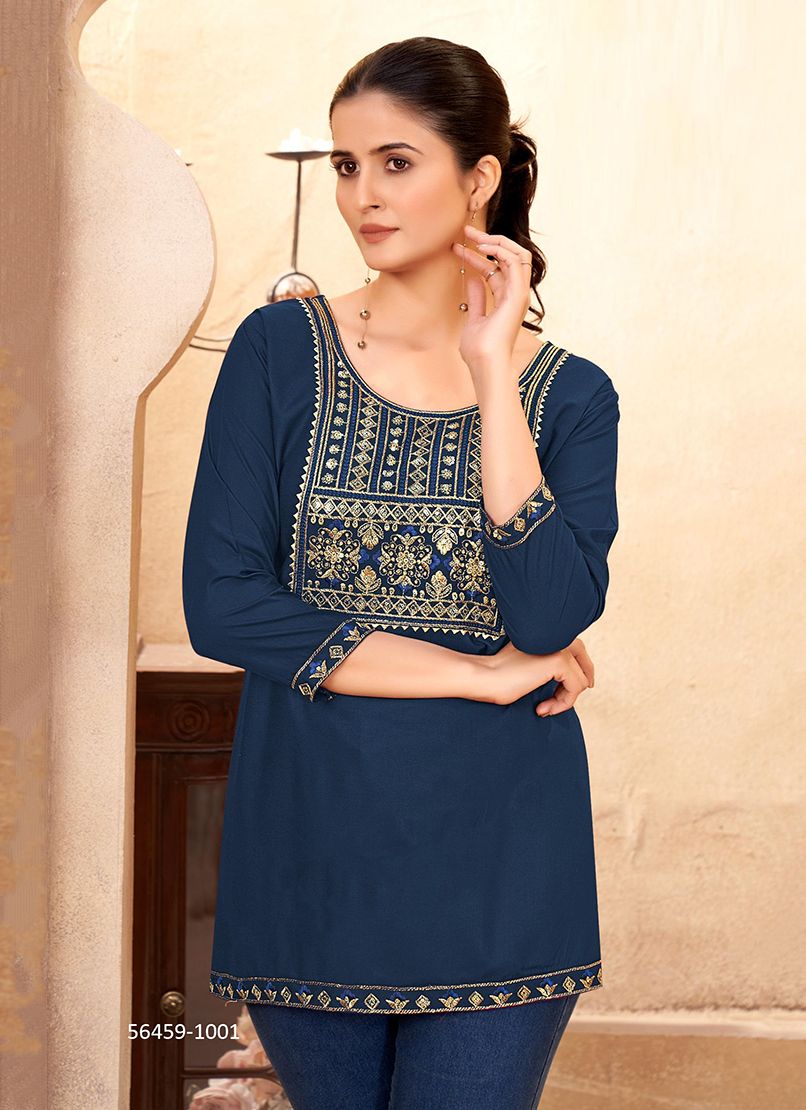 DARSHINI - CATALOG # 56459 (SET OF 6 READYMADE KURTIS) DARSHINI - CATALOG # 56459 (SET OF 6 READYMADE KURTIS)