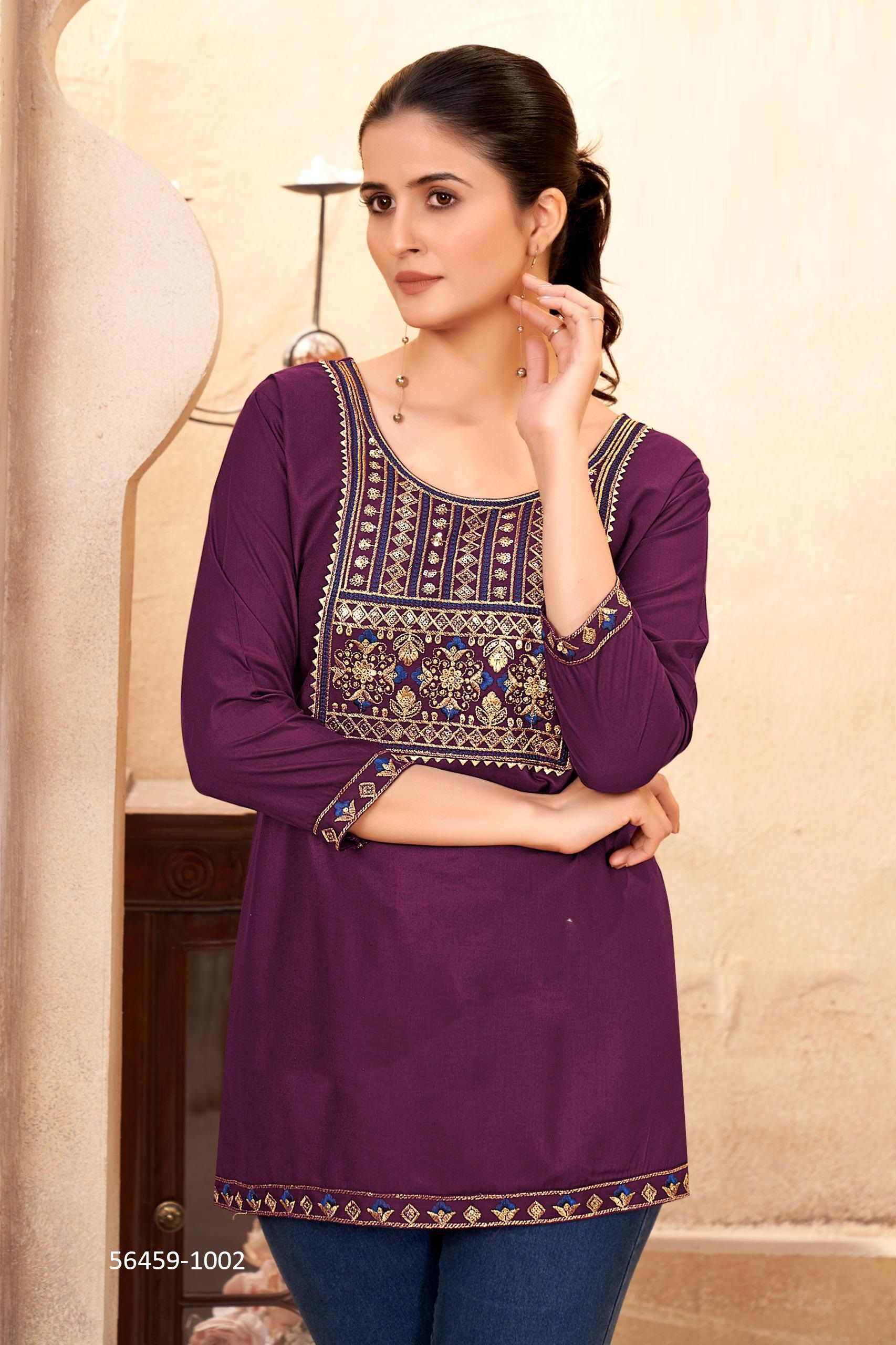 DARSHINI - CATALOG # 56459 (SET OF 6 READYMADE KURTIS) DARSHINI - CATALOG # 56459 (SET OF 6 READYMADE KURTIS)