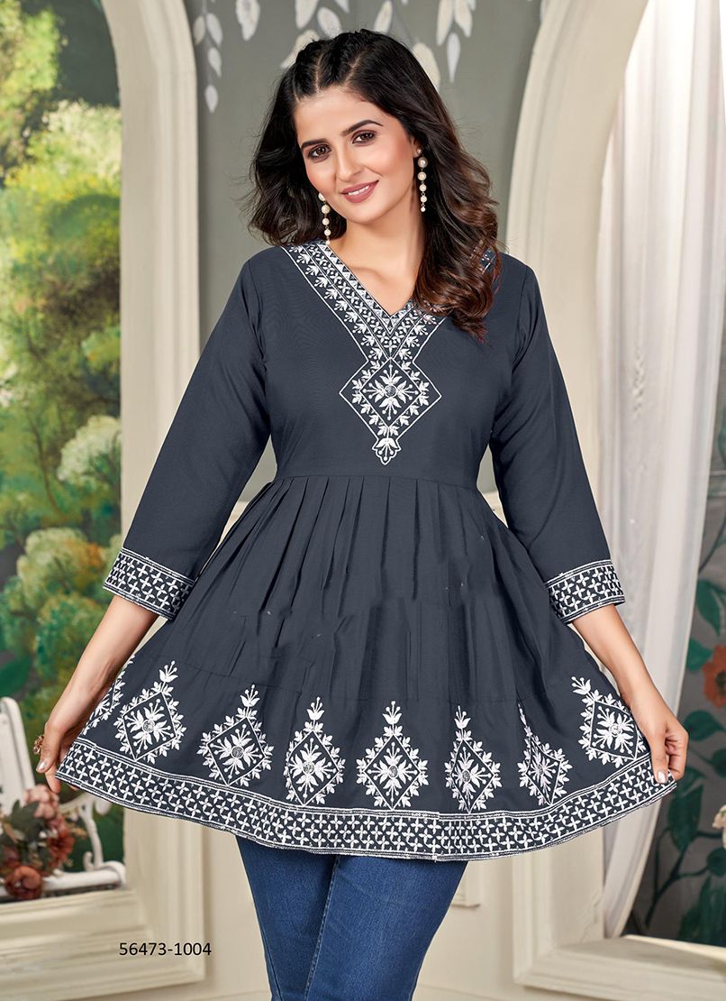 NATASHA - CATALOG # 56473 (SET OF 8 READYMADE KURTIS)