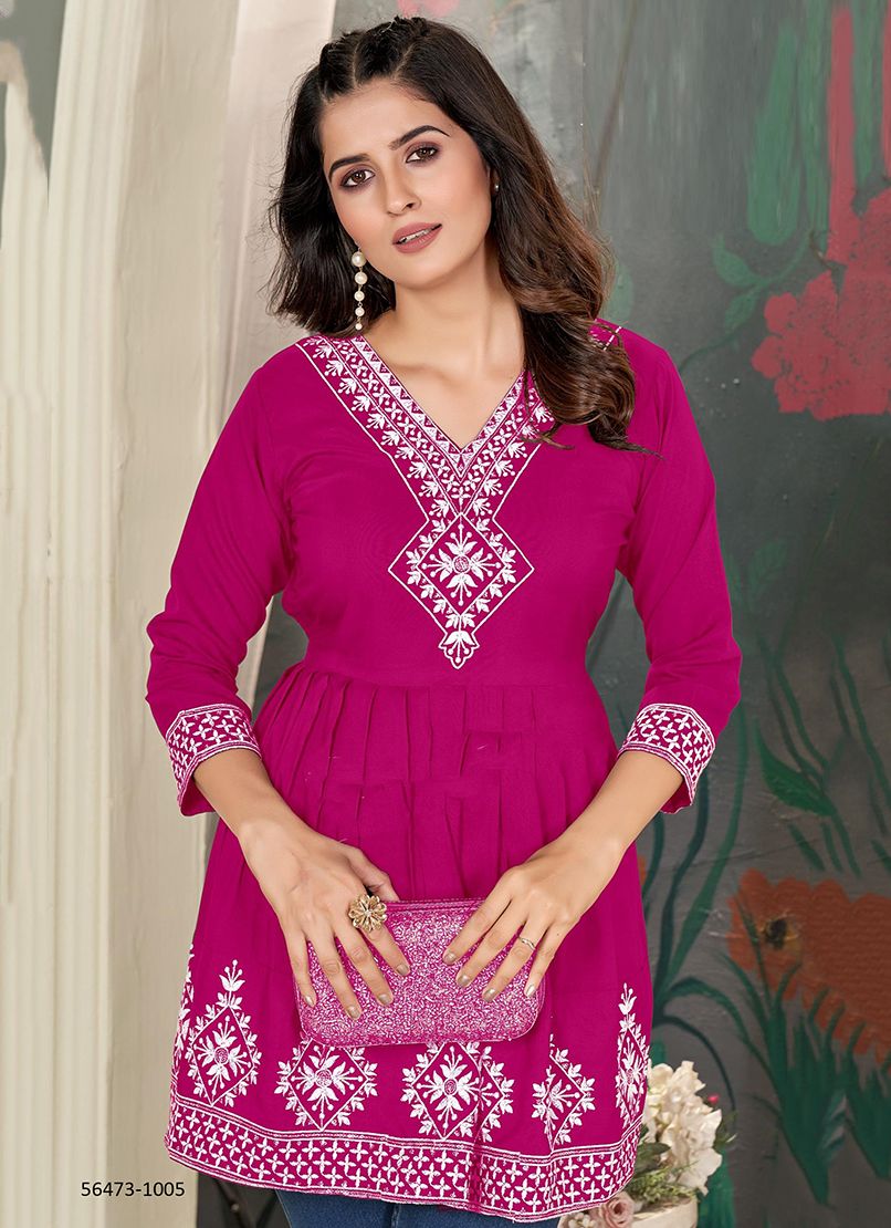 NATASHA - CATALOG # 56473 (SET OF 8 READYMADE KURTIS)