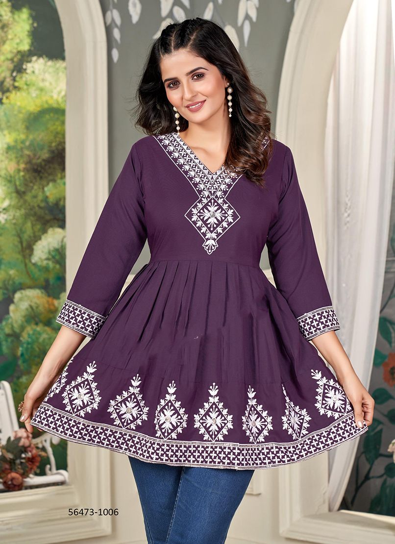 NATASHA - CATALOG # 56473 (SET OF 8 READYMADE KURTIS)