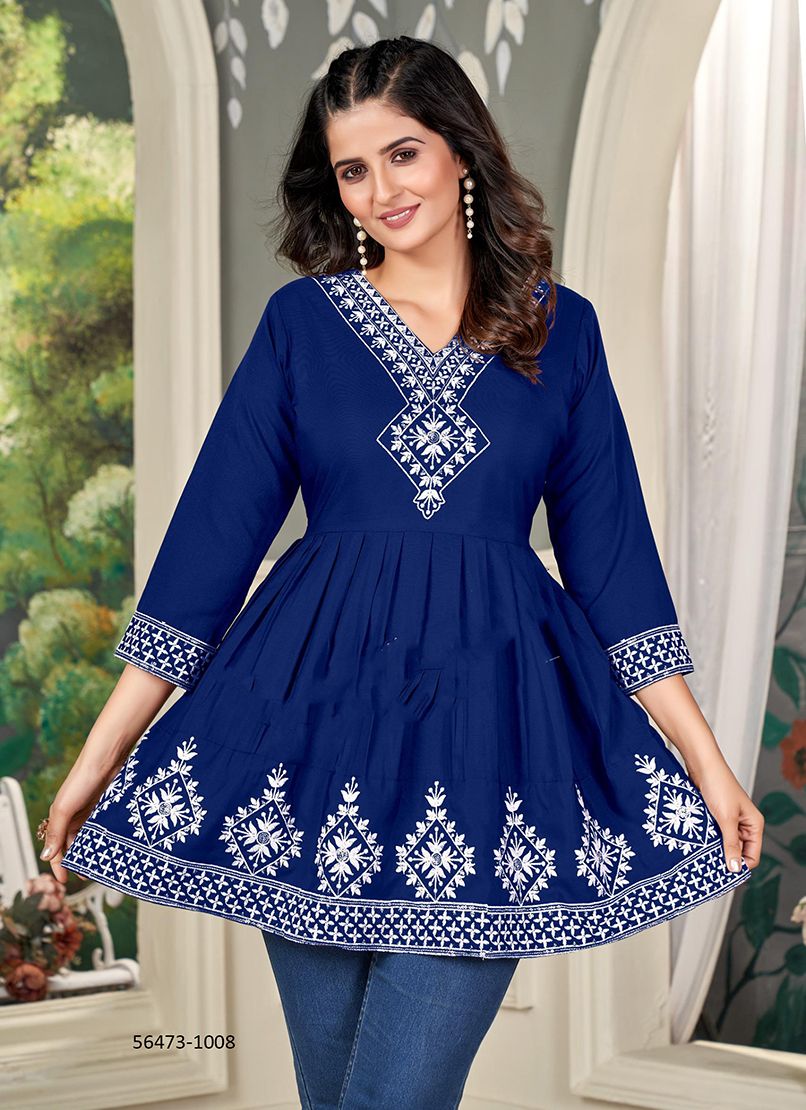 NATASHA - CATALOG # 56473 (SET OF 8 READYMADE KURTIS)