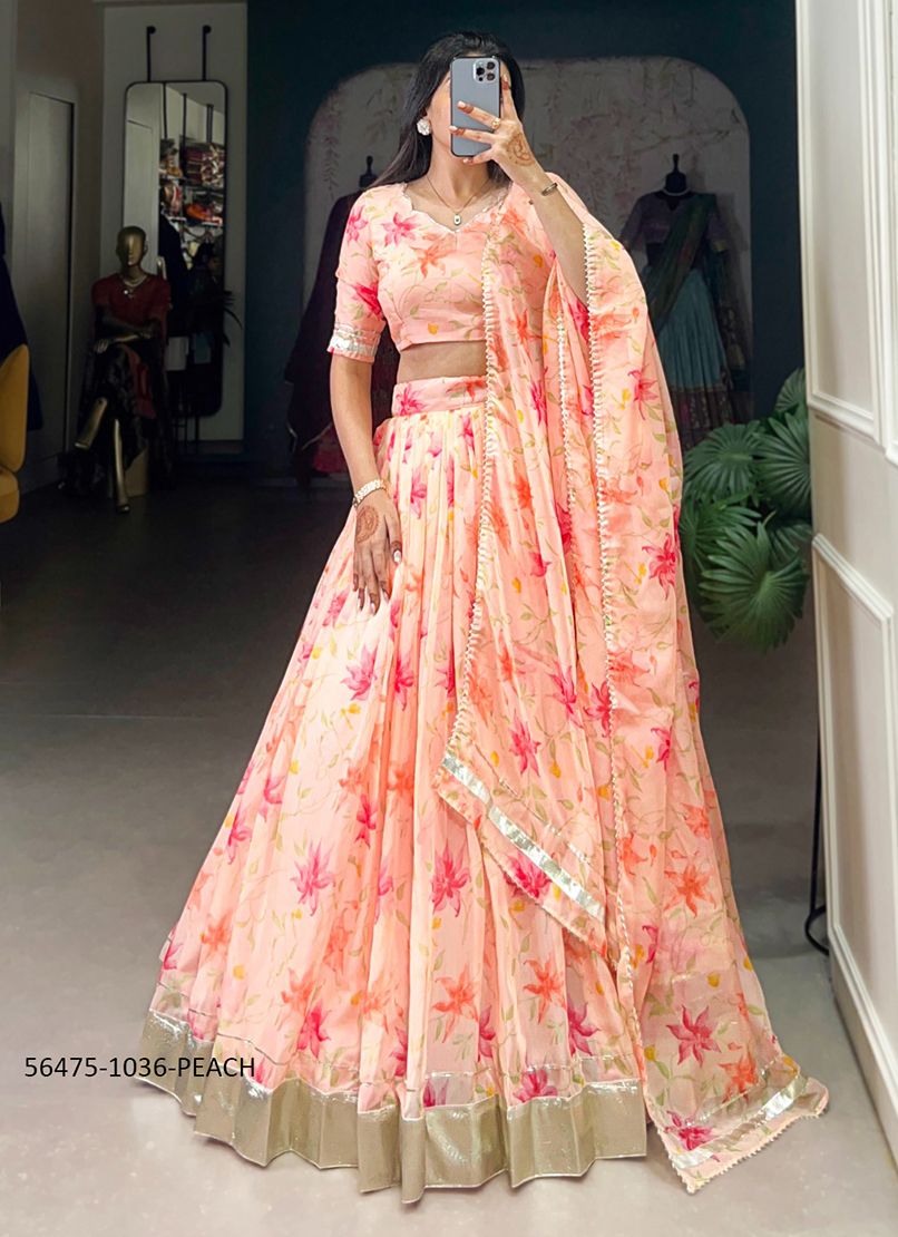 SERIES 1036 - CATALOG # 56475 (SET OF 4 LEHENGAS (SEMI-STITCHED)) SERIES 1036 - CATALOG # 56475 (SET OF 4 LEHENGAS (SEMI-STITCHED))