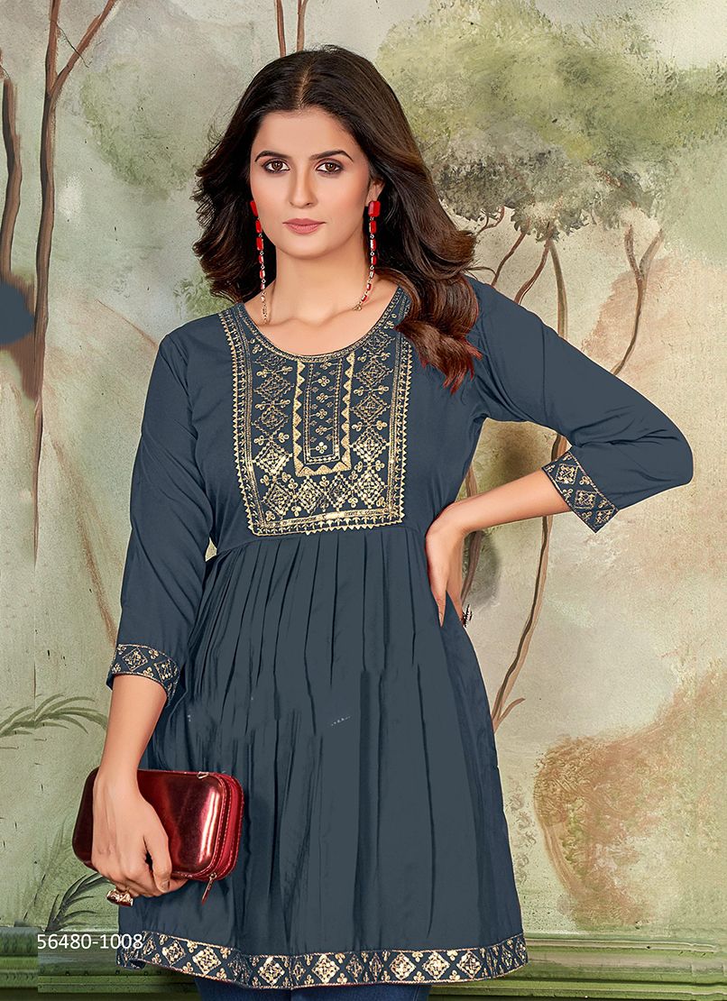 AASHINI - CATALOG # 56480 (SET OF 8 READYMADE KURTIS) AASHINI - CATALOG # 56480 (SET OF 8 READYMADE KURTIS)