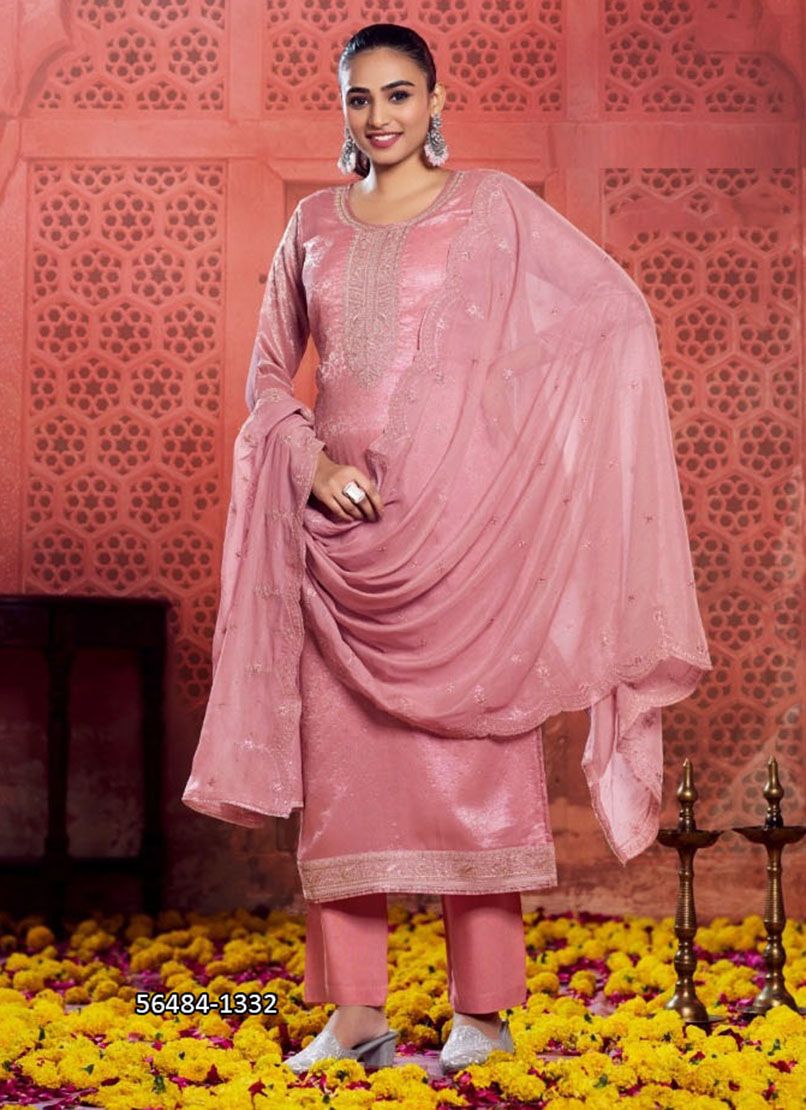 TARLA - CATALOG # 56484 (SET OF 4 SEMI-STITCHED SUITS)